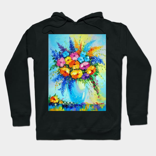 Bouquet of meadow flowers Hoodie by OLHADARCHUKART